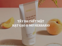 Giải đáp thắc mắc: Tẩy da chết mặt hạt gạo & mơ Herbario dành cho da gì?